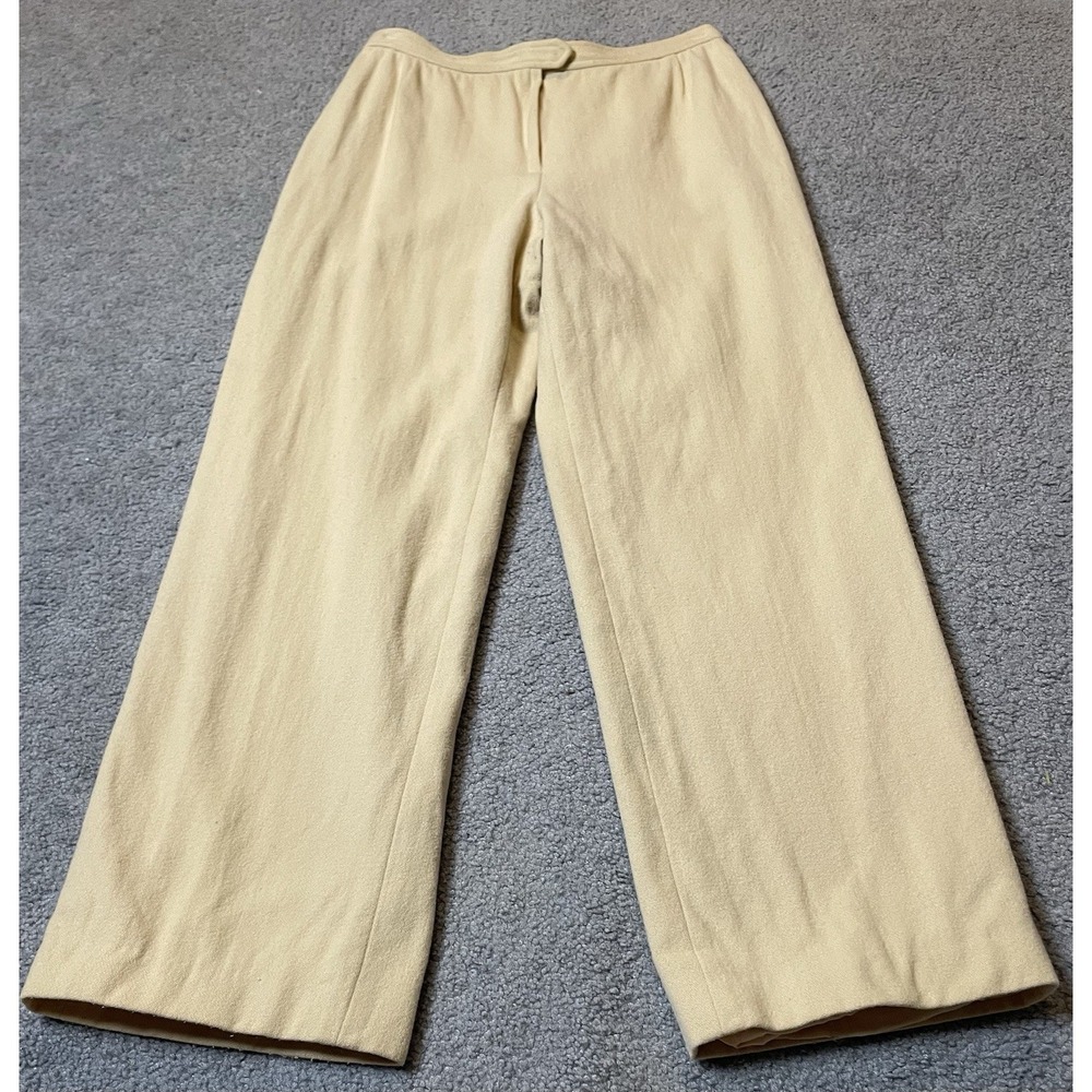 Vtg Dalton Straight Wool Trousers Women's Pants 30 Beige Lined Classic Business